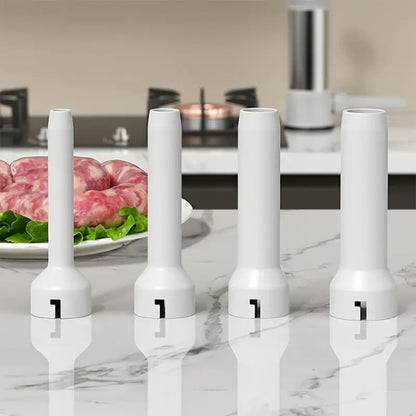 Rankinis dešrų kimštuvas su 4 antgaliais – lengvas būdas pasigaminti tobulas namines dešras