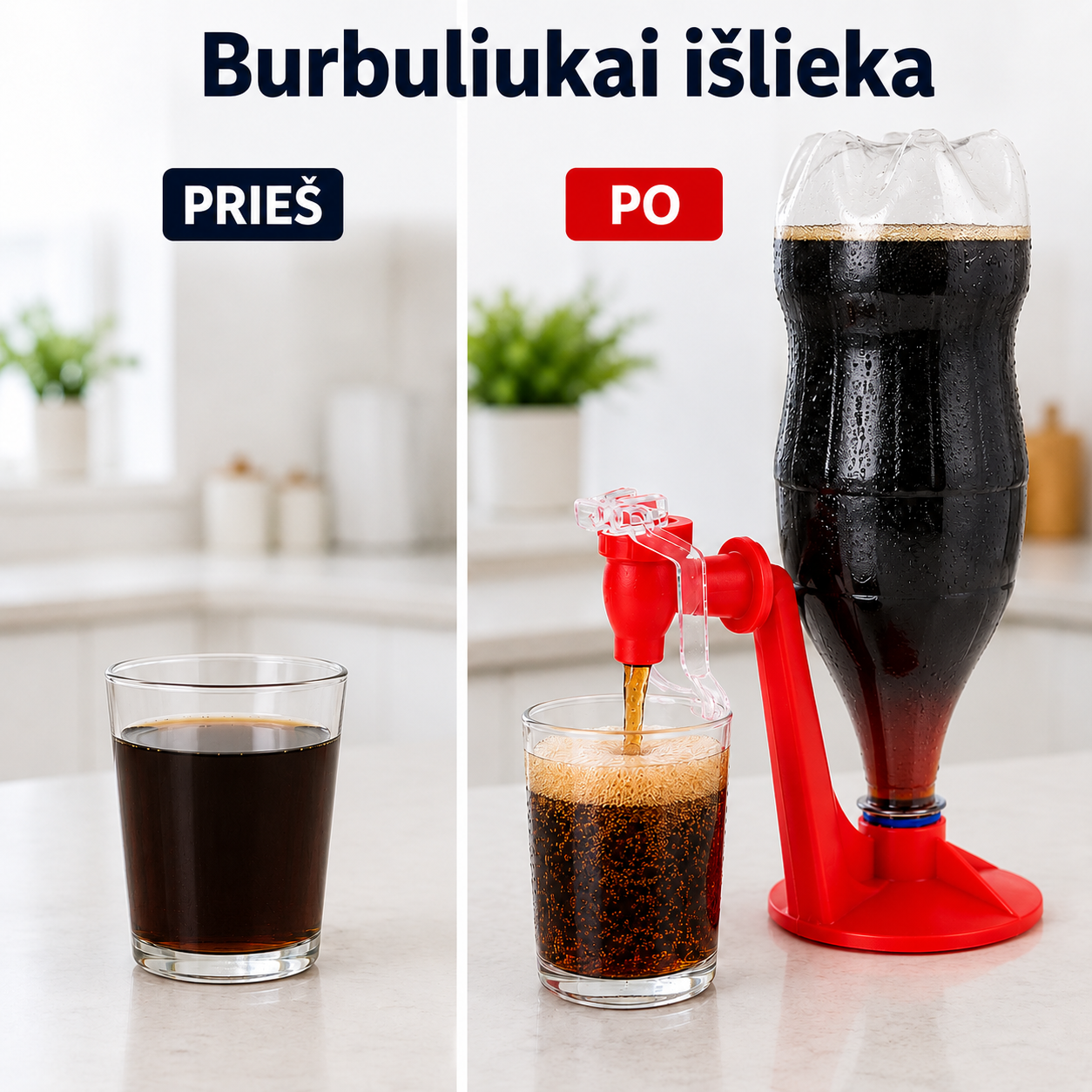 Burbuliukai išlieka