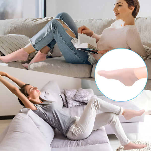 Daugkartinės silikoninės SPA kojinės – akimirksniu minkština odą ir šalina nuospaudas