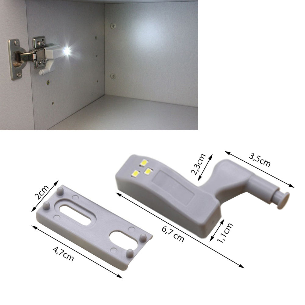Išmanios automatiškai įsijungiančios ir išsijungiančios LED lemputės (pakuotėje yra 2 vienetai + baterijos dovanų)
