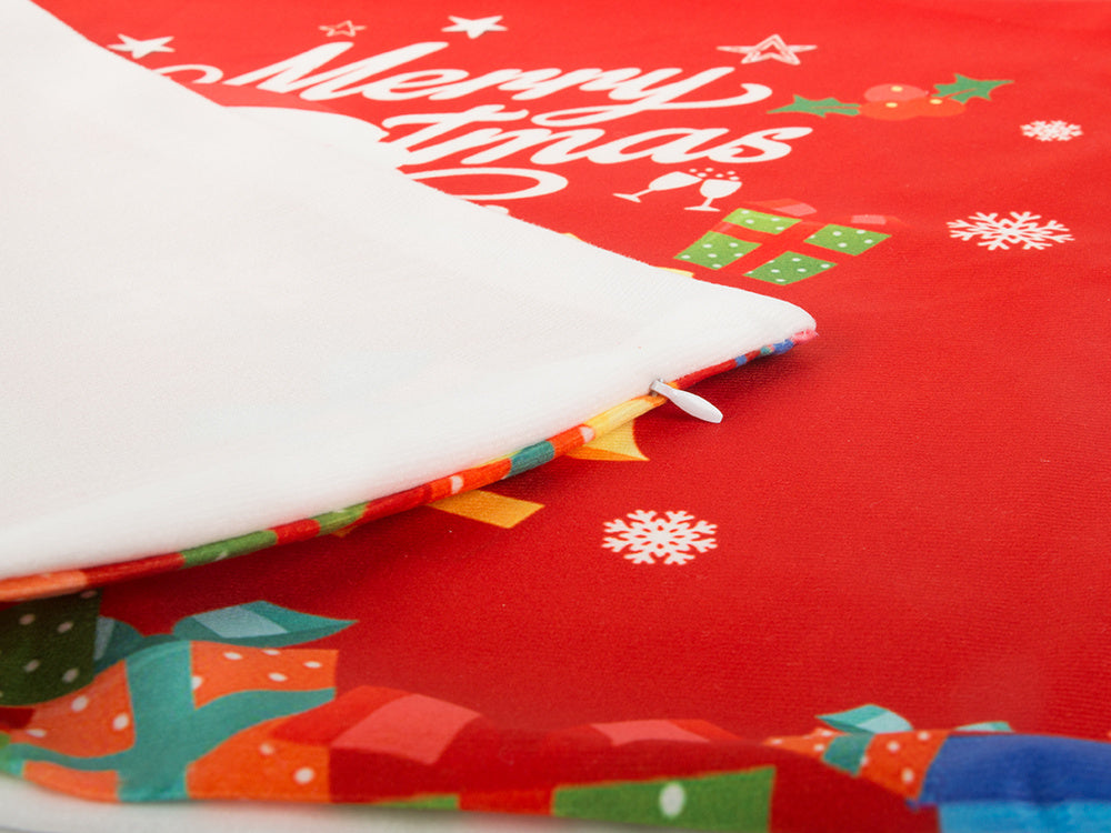 Kalėdinis pagalvėlės užvalkalas 45×45 cm su Kalėdų Seneliu – šventinė jaukumo detalė namams