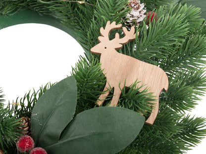 LED kalėdinis dekoratyvinis vainikas durims – jauki šventinė šviesa namams