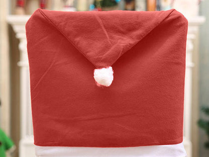 Kėdžių užvalkalai „Kalėdų Senelio kepurės“ (6 vnt.) – šventinė nuotaika kiekviename kampe