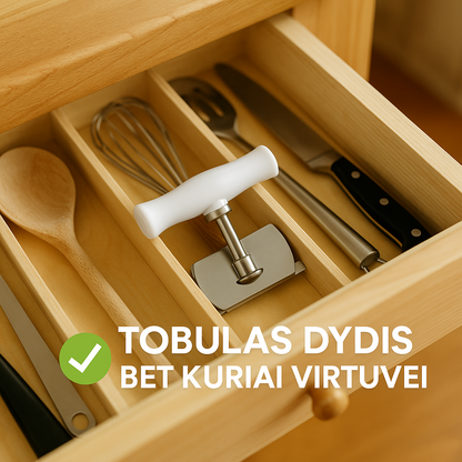 Universalus stiklainių ir butelių atidarytuvas (lengvas atidarymas be pastangų)