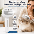 Garinis gyvūnų šukavimo šepetys (2 - viename, išsivalantis)