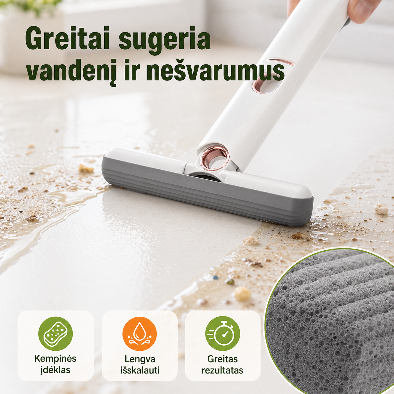 Mini šluostė su gręžtuvu – greitas paviršių valymas be šlapių rankų