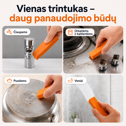 Kalkių ir rūdžių valymo trintukas (tinka virtuvei ir voniai) – nuotrauka 5