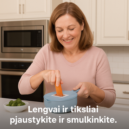 Daugiafunkcinis maisto pjaustytuvas – greitas ir patogus maisto ruošimas