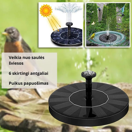 Magiškas Saulės Energijos Fontanas