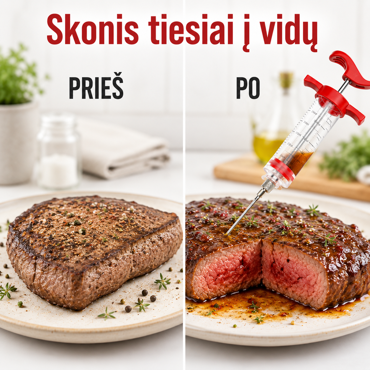 Skonis tiesiai į vidų