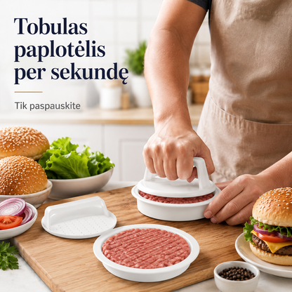 Mėsainių formavimo presas (burgerių forma)