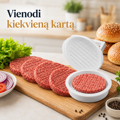 Mėsainių formavimo presas (burgerių forma)