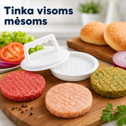 Mėsainių formavimo presas (burgerių forma)