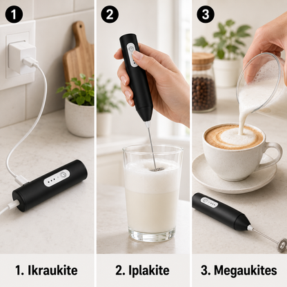 Elektrinis pieno plakiklis (3 greičiai, USB-C įkraunamas)