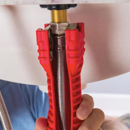 8-viename kriauklių ir vamzdžių raktas – lengvas remontas net siauriausiose vietose