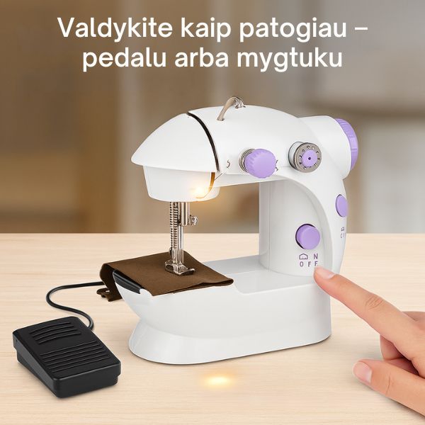 Elektrinė mini siuvimo mašina