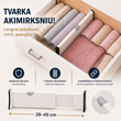 Reguliuojama stalčių pertvara – tobula tvarka namuose