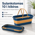 Sulankstomas 10 l kibiras – patogiam grindų plovimui ir lengvam laikymui
