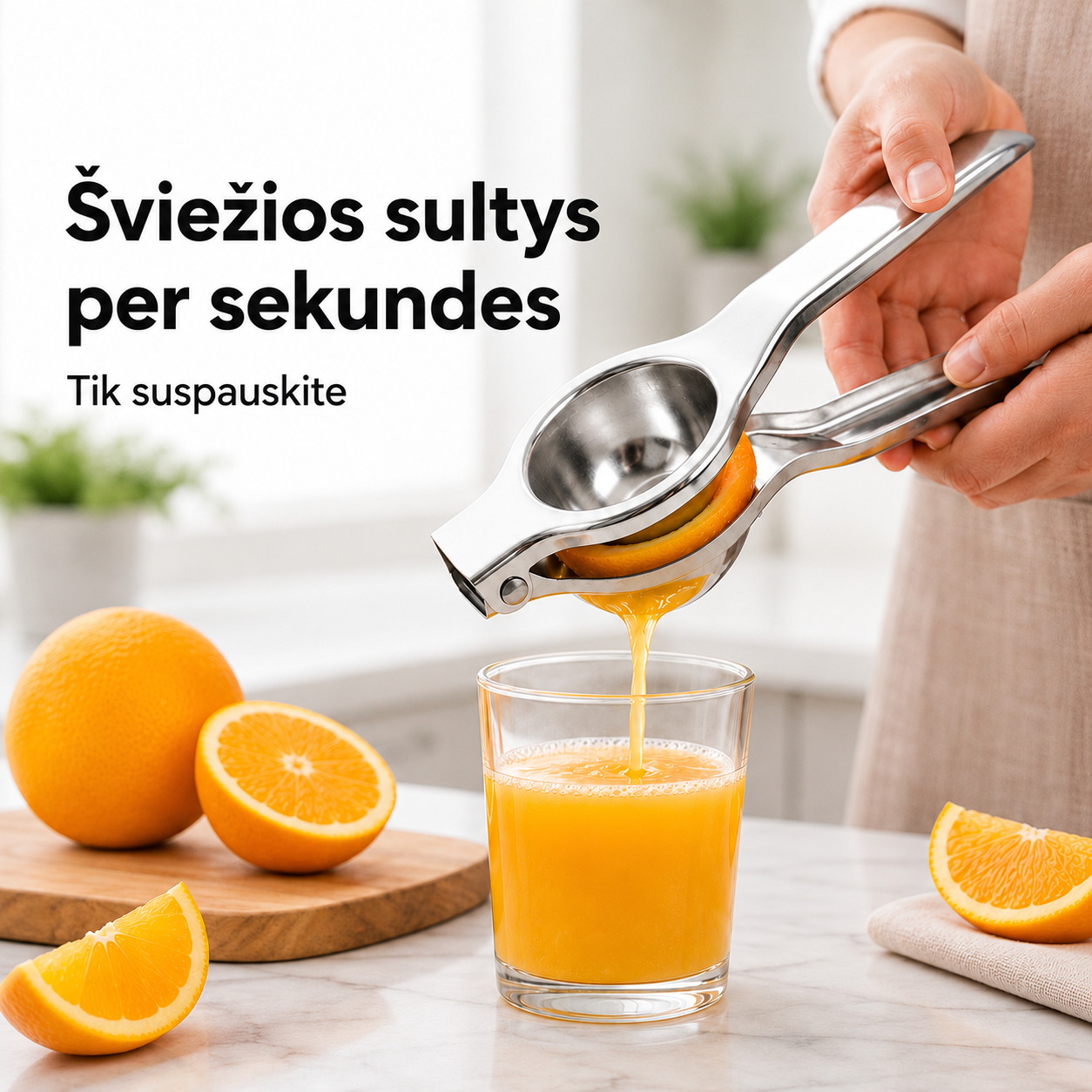 Šviežios sultys per sekundes