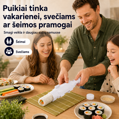 Sušių gaminimo volelis – tobuli naminiai suktinukai be vargo