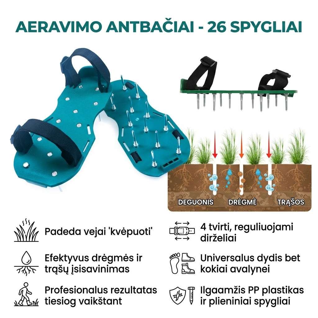 Vejos aeravimo antbačiai 
